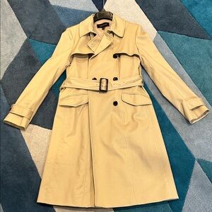Ann Taylor Light Tan Trench Coat